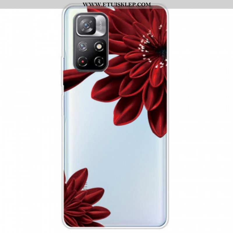 Etui do Xiaomi Redmi Note 11 Pro Plus 5G Czerwone Kwiaty